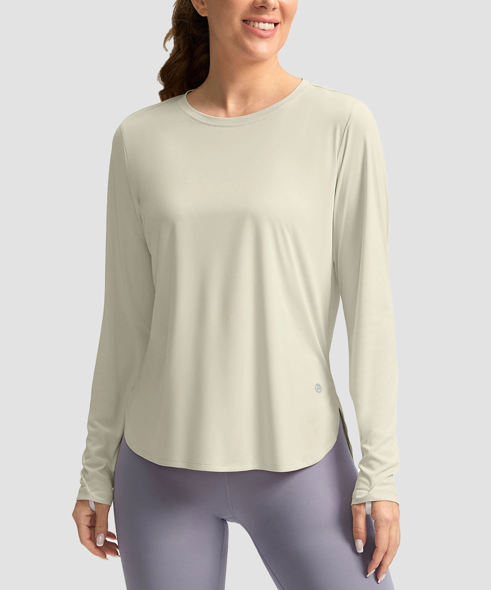 UV Protection Side Slit Long Sleeve