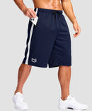 Mesh Contrast Drawstring Short 11''