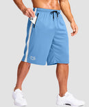 Mesh Contrast Drawstring Short 11''