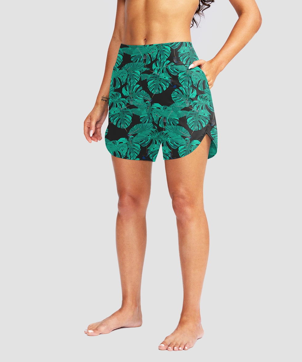 Sun Protection V Slits Lined Board Short 5''