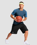 Mesh Contrast Drawstring Short 11''