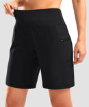 Flat High Waist Bermuda Short 9''