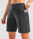 Flat High Waist Bermuda Short 9''