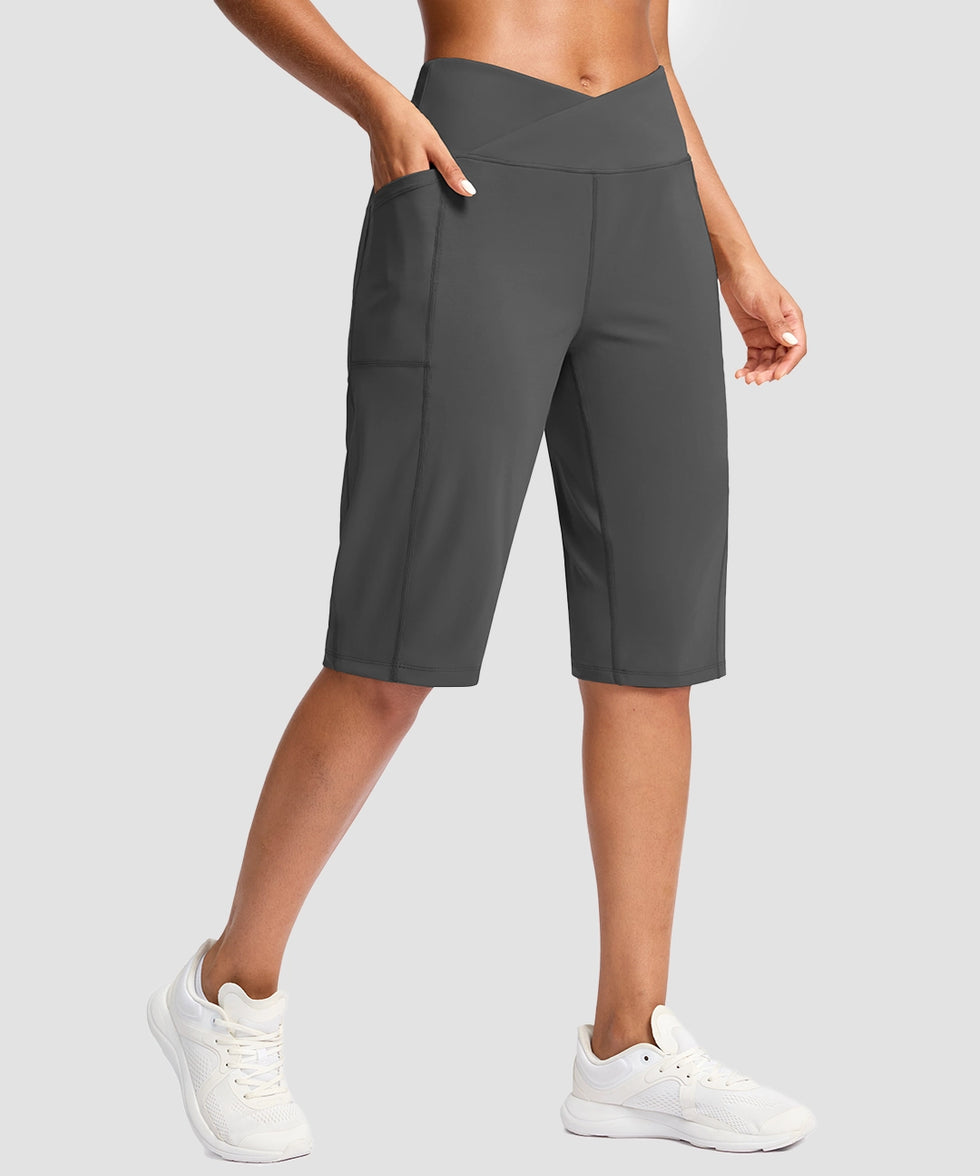 V-waist With Pockets Bermuda Short 14''