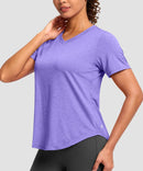 UV Protection V Neck Short Sleeve