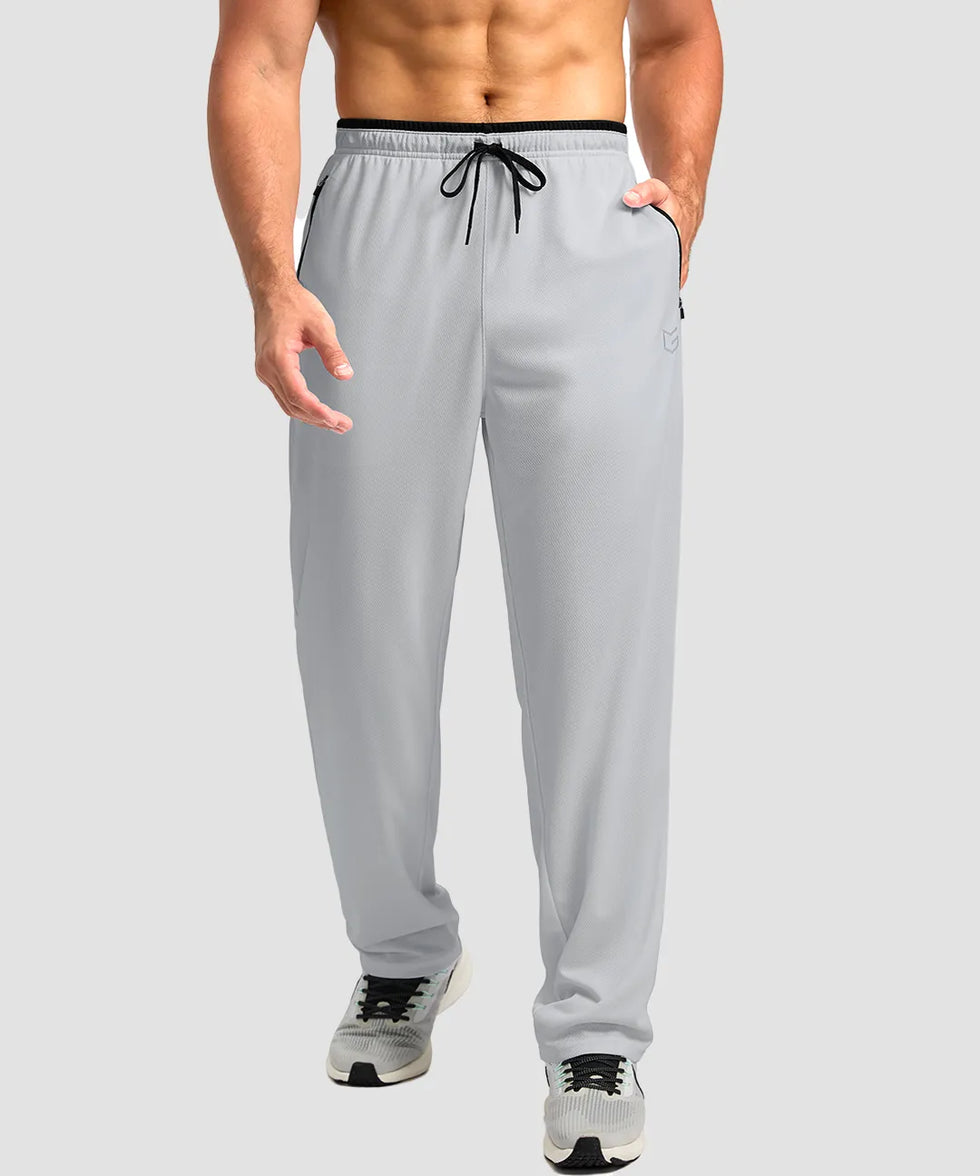 Mesh Zip Pockets Sweatpants