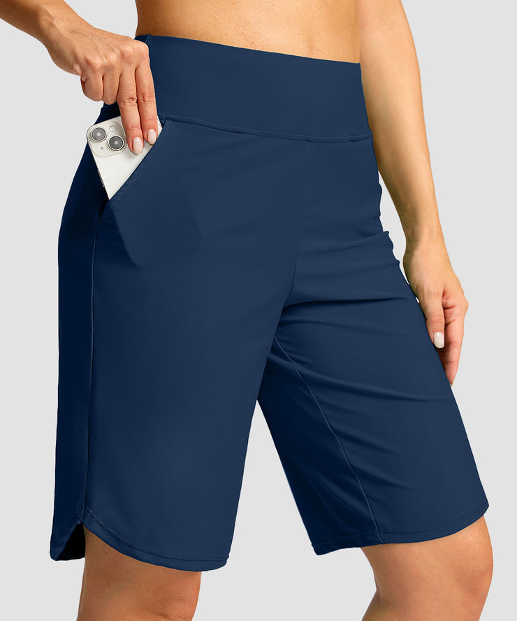 Pull-on With Pockets Lined Shorts 11''