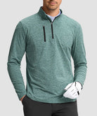 Quarter Zip Golf Pullover With Chest Pocket