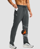 Fleece-Lined Zip Pockets Stretch Tapered Pants