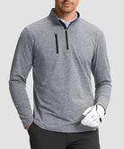 Quarter Zip Golf Pullover With Chest Pocket