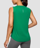 Reflective Back Curved Hem Tank