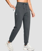 Slim Fit Zip Pockets Thermal Joggers