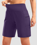 Flat High Waist Bermuda Short 9''