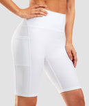 High Waist Pockets Lined Short 9''