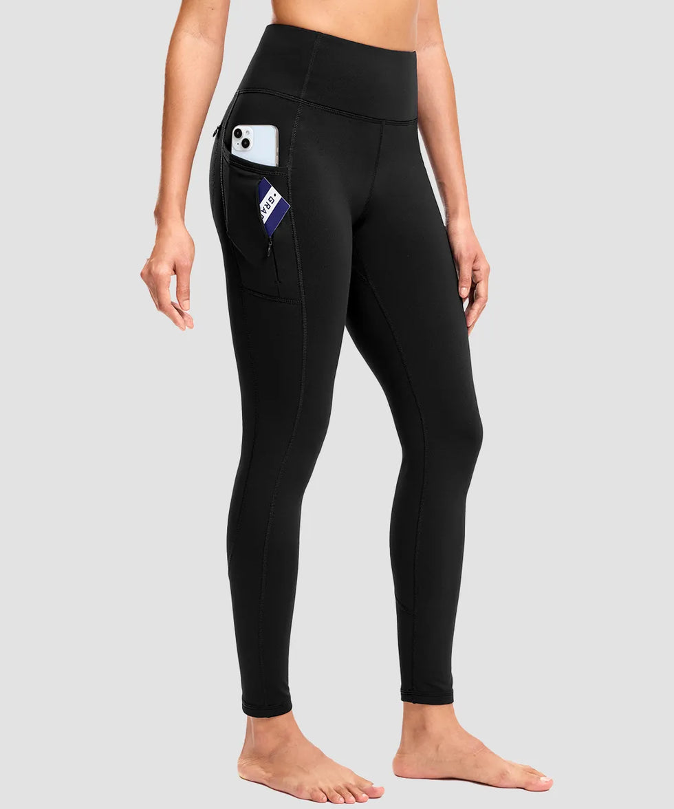 Fleece-Lined With 5 Pockets Leggings