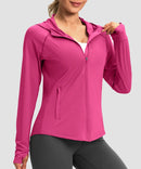 UV Protection Zip Up Hooded Jacket