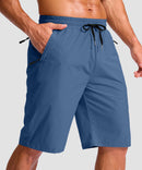 Drawstring With 3 Pockets Swim Short 11''