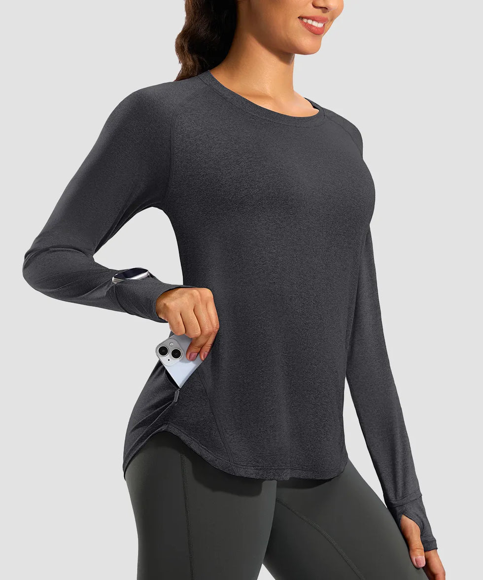 Dry Fit With Zipper Pocket Long Sleeve