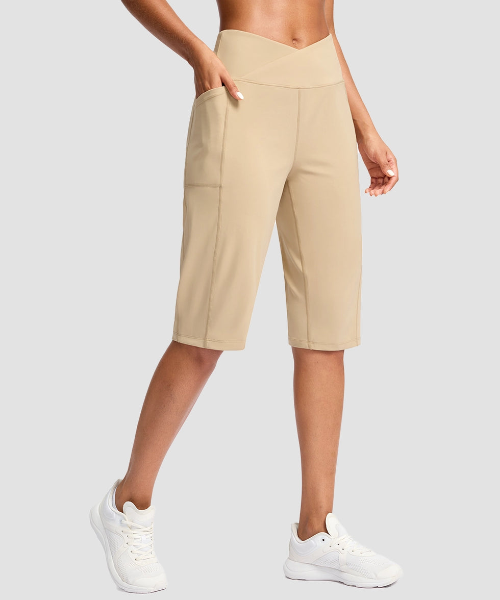 V-waist With Pockets Bermuda Short 14''