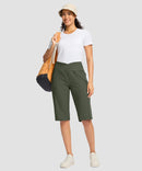 V-waist With Pockets Bermuda Short 14''