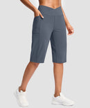 V-waist With Pockets Bermuda Short 14''