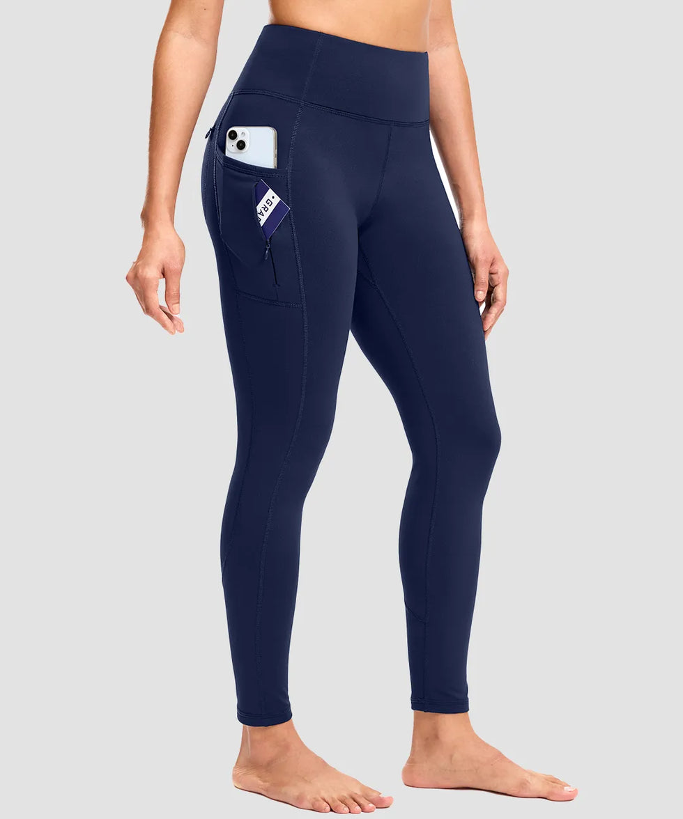 Fleece-Lined With 5 Pockets Leggings