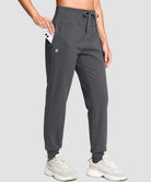 Slim Fit Zip Pockets Thermal Joggers