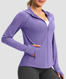UV Protection Zip Up Hooded Jacket