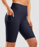 High Waist Pockets Lined Short 9''