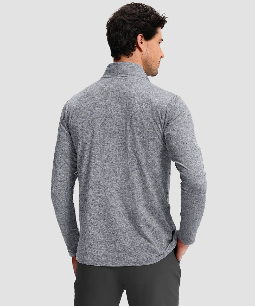 Quarter Zip Golf Pullover With Chest Pocket