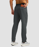 Fleece-Lined Zip Pockets Stretch Tapered Pants