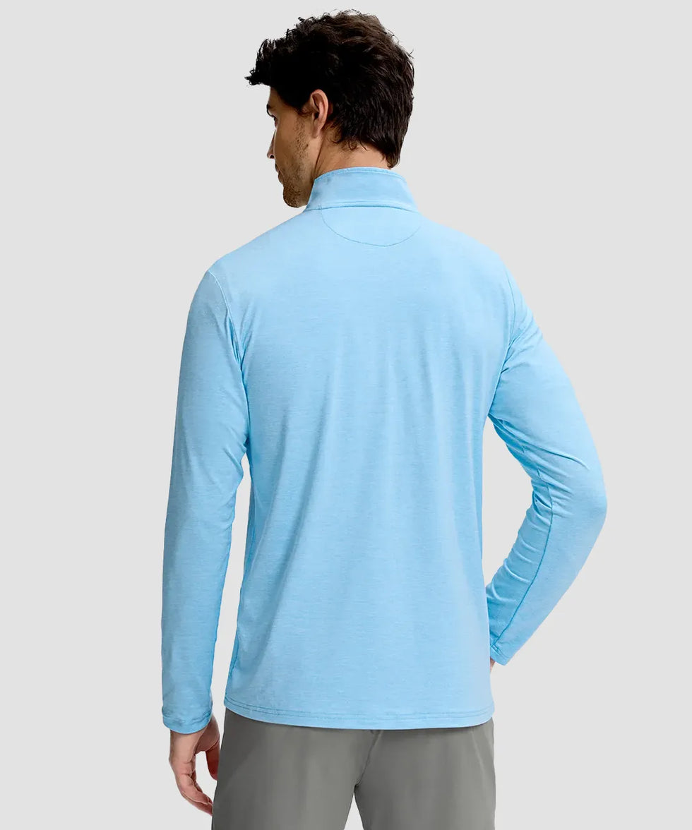 Quarter Zip Golf Pullover With Chest Pocket