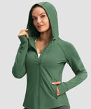 UV Protection Zip Up Hooded Jacket