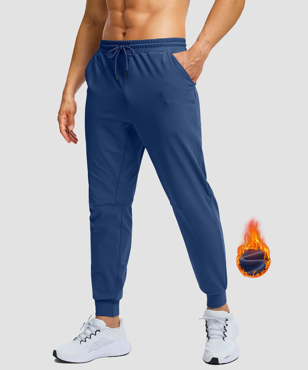 Fleece-Lined Athletic Joggers
