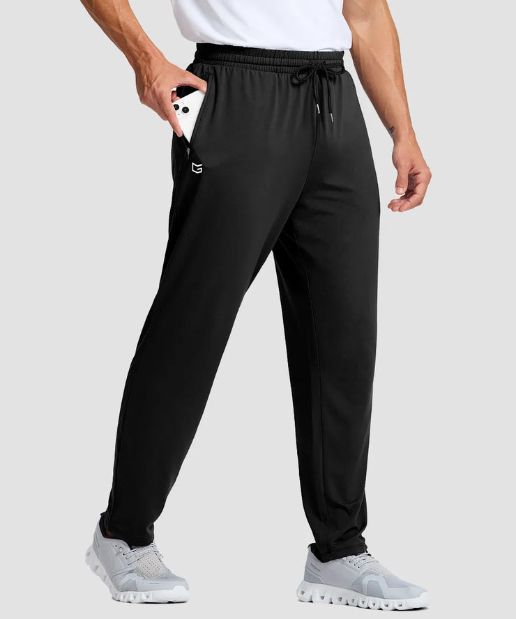 Drawstring With Pockets Stretchy Tapered Pants