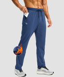 Fleece-Lined Zip Pockets Stretch Tapered Pants