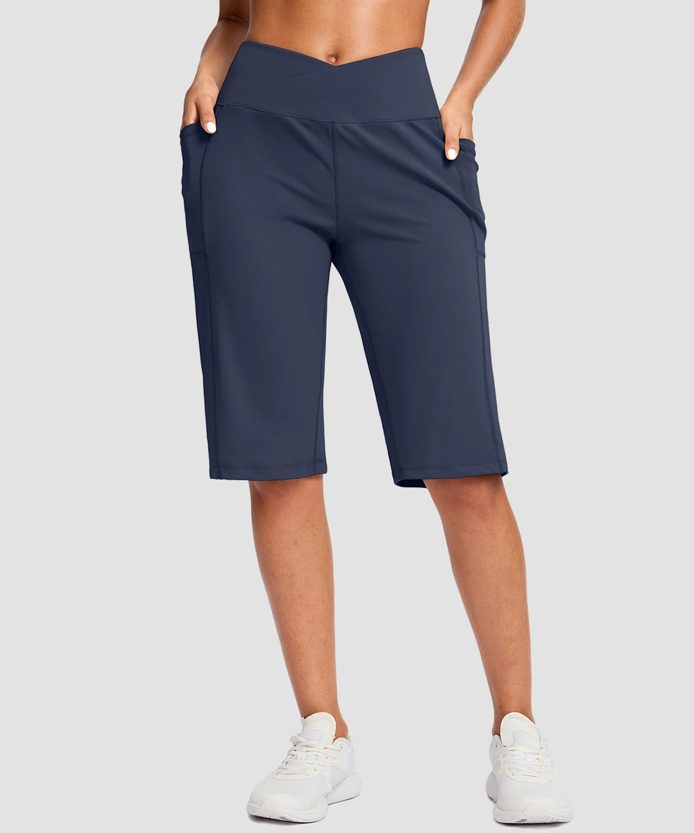 V-waist With Pockets Bermuda Short 14''