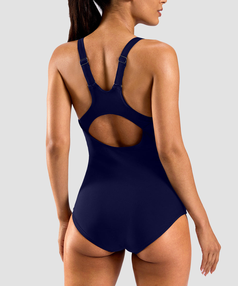 Racerback Padded One-piece Swimsuit
