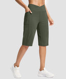 V-waist With Pockets Bermuda Short 14''