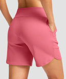 High Rise Pull-on Shorts 6''