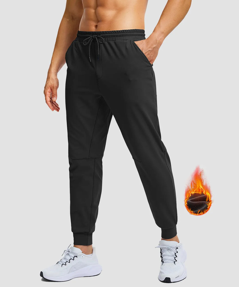 Fleece-Lined Athletic Joggers