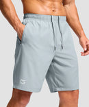Elastic Waist Zipper Pockets Shorts 5''/7''/9''