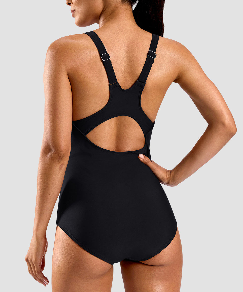 Racerback Padded One-piece Swimsuit