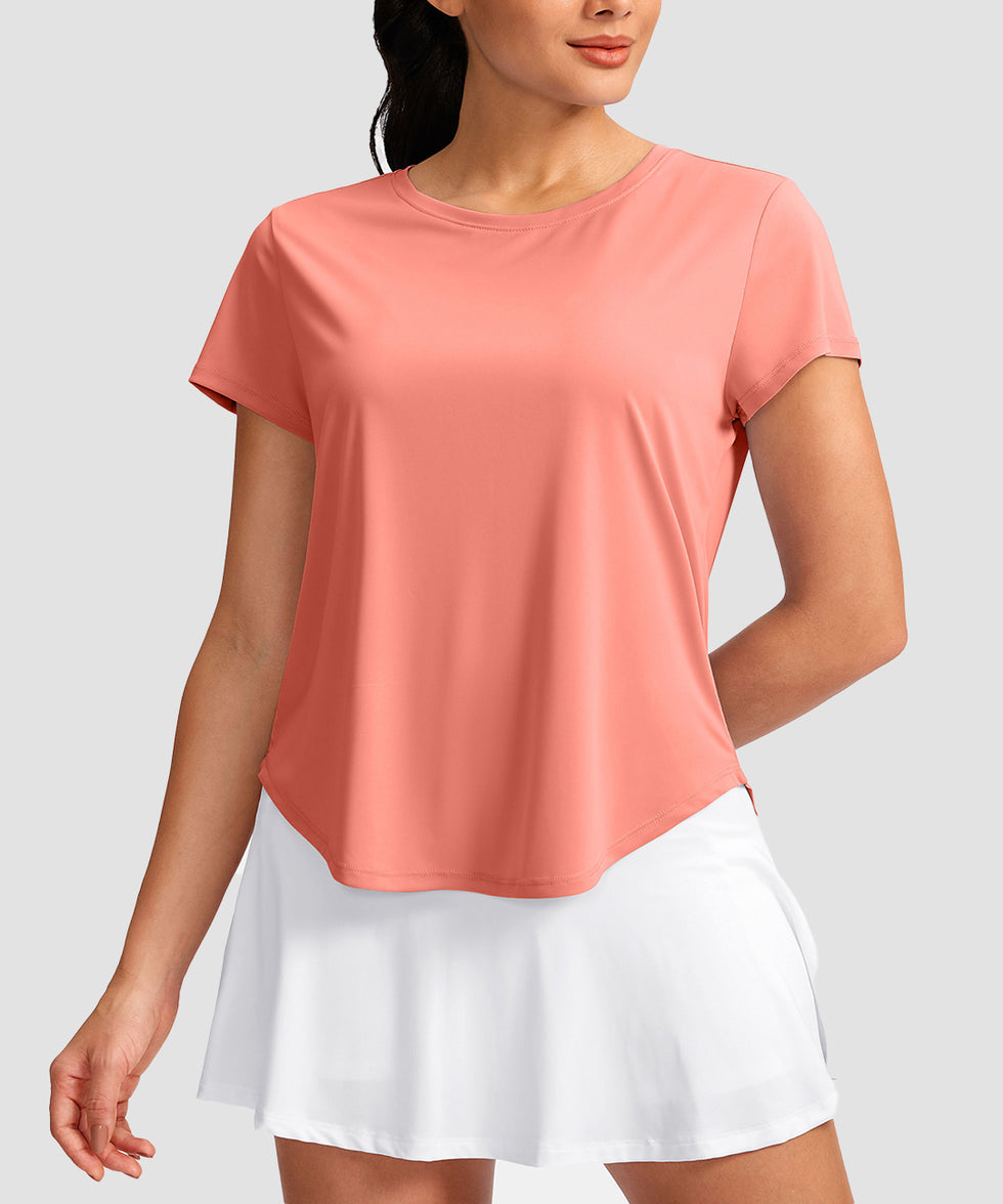 Cross-over Pleated Short Sleeve