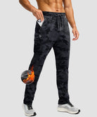 Fleece-Lined Zip Pockets Stretch Tapered Pants