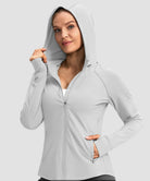 UV Protection Zip Up Hooded Jacket