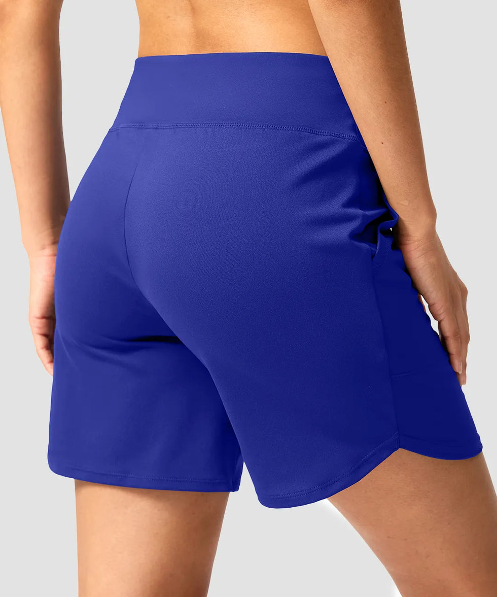 High Rise Pull-on Shorts 6''