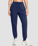 Slim Fit Zip Pockets Thermal Joggers