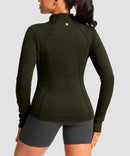 Zip-Up Slim Fit Hip Length Jacket