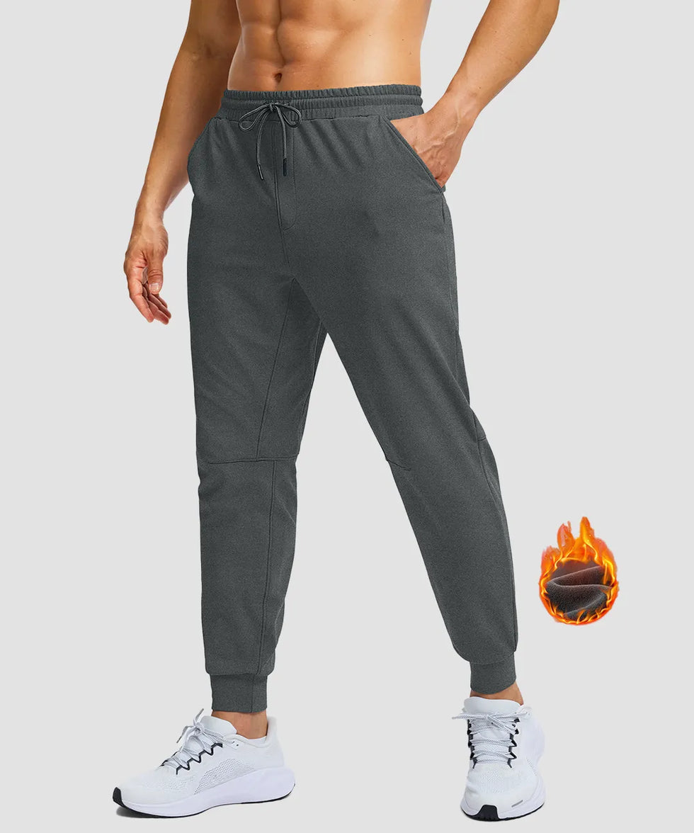 Fleece-Lined Athletic Joggers